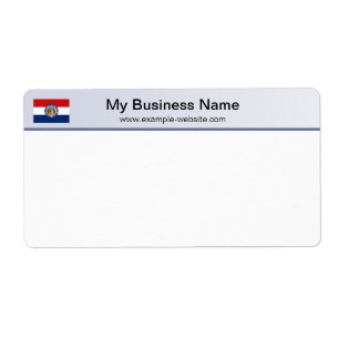 Missouri Flag Header Verzendlabel