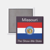 Missouri Flag Magnet (Voorkant / Achterkant)