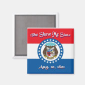 Missouri Flag Magnet (Voorkant / Achterkant)