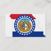 Missouri Flag Map Visitekaartje (Achterkant)