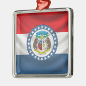 Missouri Flag Metalen Ornament (Links)