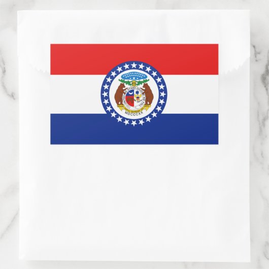 Missouri Flag Rechthoekige Sticker (Tas)