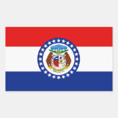 Missouri Flag Rechthoekige Sticker (Voorkant)