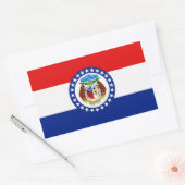 Missouri Flag Rechthoekige Sticker (Envelop)