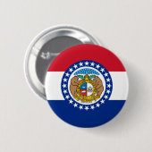 Missouri Flag Ronde Button 5,7 Cm (Voorkant /achterkant)