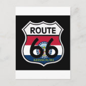 Missouri Flag Route 66 Shield Briefkaart (Voorkant)