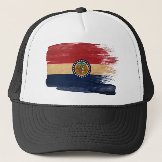 Missouri Flag Trucker Hat Pet (Voorkant)