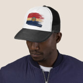 Missouri Flag Trucker Hat Pet (In situ)