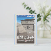  Missouri Fort Osage Revel Briefkaart (Staand voorkant)