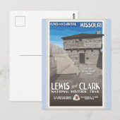  Missouri Fort Osage Revel Briefkaart (Voorkant / Achterkant)