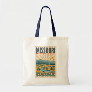 Missouri Gateway Arch Illustratie Reis Kunst Tote Bag