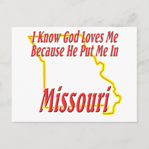 Missouri - God houdt van mij Briefkaart