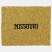 MISSOURI GOLD FLAKE Fleece Deken (Voorkant (Horizontaal))