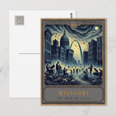 Missouri | Gotische kunst Briefkaart (Voorkant / Achterkant)