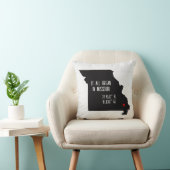 Missouri GPS-coördinaten met hart Kussen (Stoel)