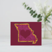 missouri grunge love briefkaart (Staand voorkant)
