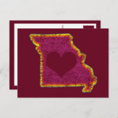 missouri grunge love briefkaart (Voorkant / Achterkant)