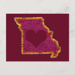 missouri grunge love briefkaart