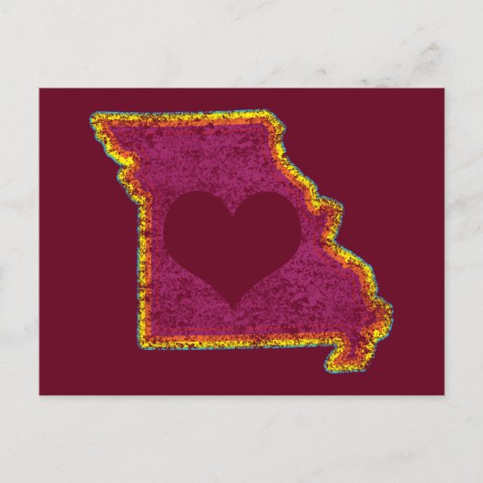 missouri grunge love briefkaart (Voorkant)