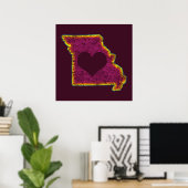 missouri grunge love poster (Thuiskantoor)