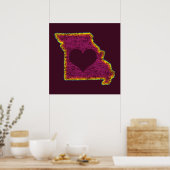missouri grunge love poster (Keuken)