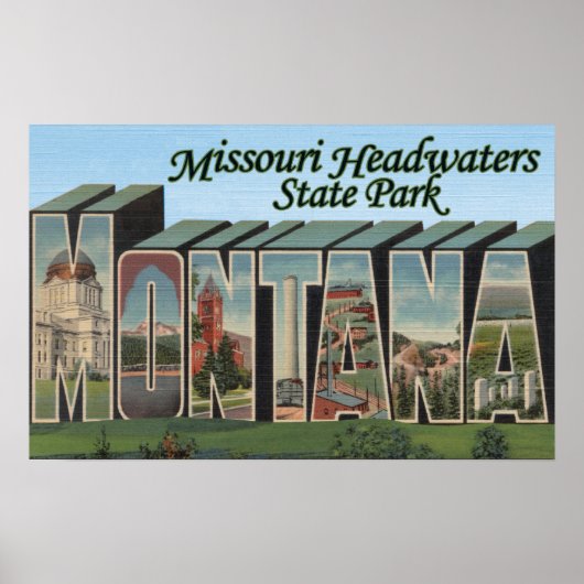 Missouri Headwaters Park, Montana Poster (Voorkant)