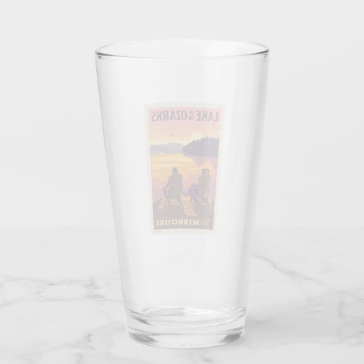 Missouri | Het meer van de Ozarks Glas (Achterkant)