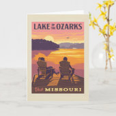 Missouri | Het meer van de Ozarks Kaart (Gele Bloem)