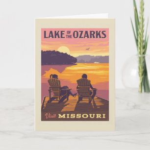 Missouri   Het meer van de Ozarks Kaart