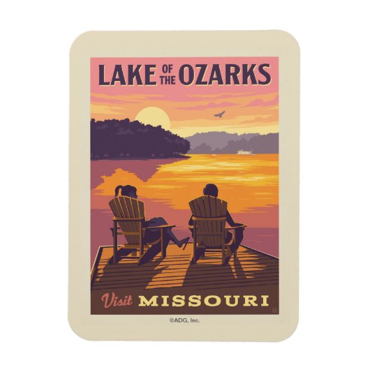 Missouri | Het meer van de Ozarks Magneet (Verticaal)