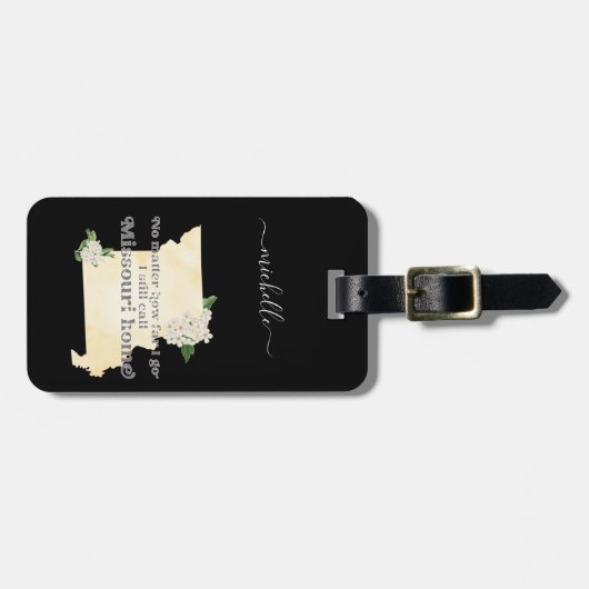 Missouri Home aangepaste tekst en kleur Bagagelabel (Voorkant horizontaal)