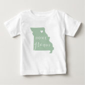Missouri Home Grown | State-kaart bewerkbare kleur (Voorkant)