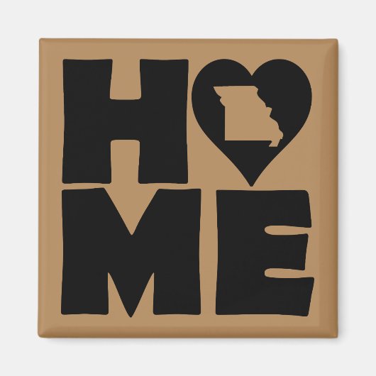 Missouri Home Heart State Fridge Magnet (Voorkant)