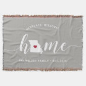Missouri Home Staat Gepersonaliseerd Deken (Voorkant)