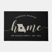 Missouri Home Staat Gepersonaliseerd Deurmat (Voorkant)