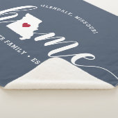 Missouri Home Staat Gepersonaliseerd Sherpa Deken (3/4)