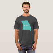 Missouri Home State Aqua T-shirt (Voorkant volledig)