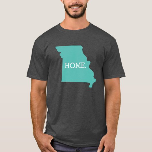 Missouri Home State Aqua T-shirt (Voorkant)