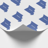 Missouri Home State Blue Cadeaupapier (Hoek)