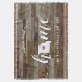Missouri Home State Personalized Wood Kijk uit Deken (Voorkant Verticaal)