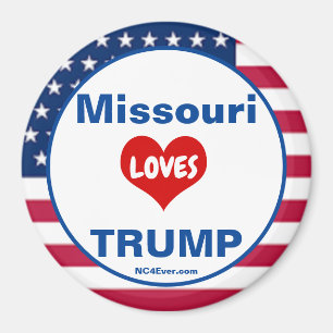 Missouri HOUDT VAN TRUMP Patriottische Koelkast Magneet