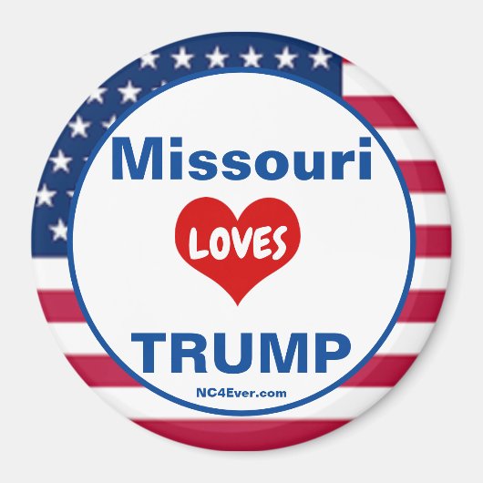 Missouri HOUDT VAN TRUMP Patriottische Koelkast Magneet (Voorkant)