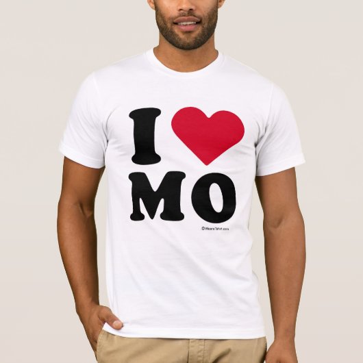 MISSOURI - "I LOVE MO" "I LOVE MISSOURI"  T-SHIRT (Voorkant)