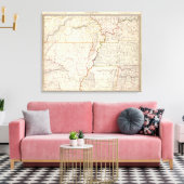 Missouri, Ill, Ky, Tenn, Ala, Miss Ark Canvas Afdruk (Insitu (Woonkamer))