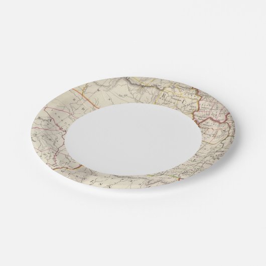 Missouri, Ill, Ky, Tenn, Ala, Miss Ark Papieren Bordje (Gekanteld)