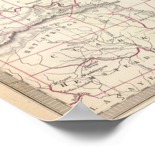 Missouri, Ill, Ky, Tenn, Ala, Miss Ark Poster (Hoek)