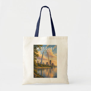 Missouri Illustratie Reis Kunst Vintage Tote Bag