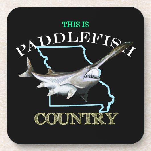 Missouri is Paddlefish Land Bier Onderzetter (Voorkant)