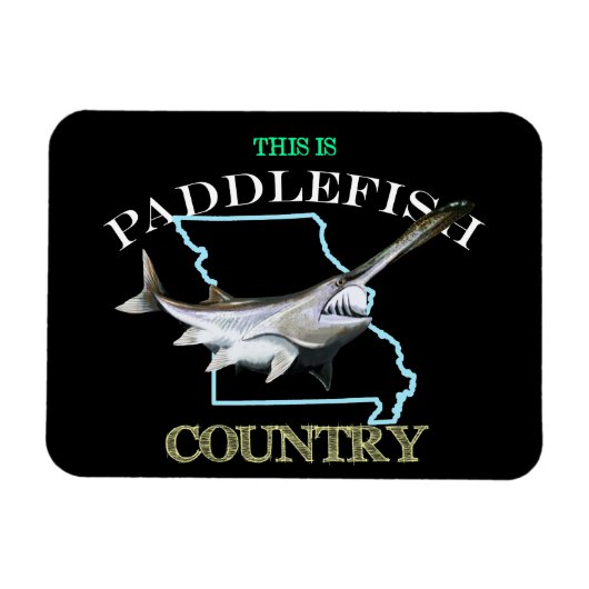 Missouri is Paddlefish Land Magneet (Horizontaal)