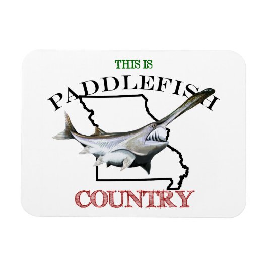 Missouri is Paddlefish Land Magneet (Horizontaal)